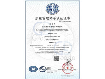 ISO9001质量管理体系认证